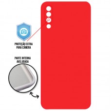 Capa para Samsung Galaxy A30s/A50 e A50s - Case Silicone Cover Protector Vermelha
